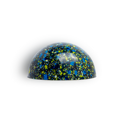 Anijs venkel bonbon met blauwe, gele en witte spikkels